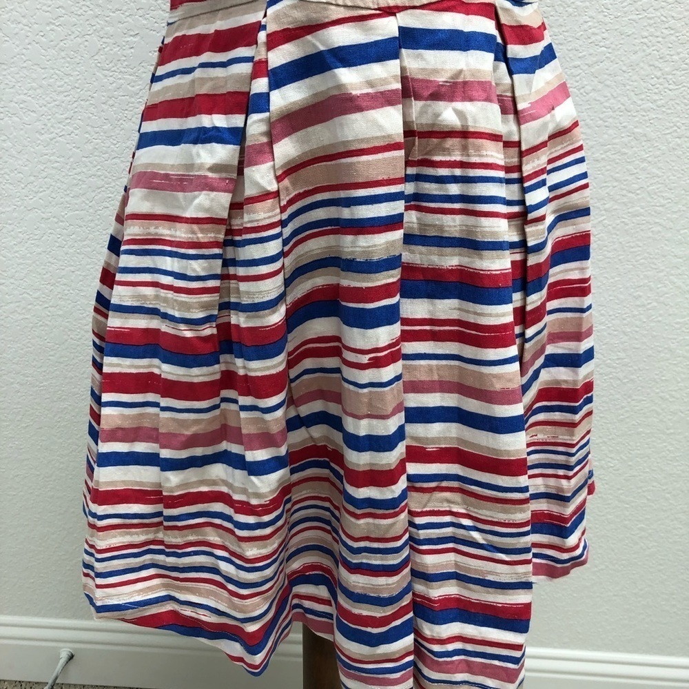 Jack BB Dakota Small Dress Red Blue Patriotic Linen - Picture 4 of 7